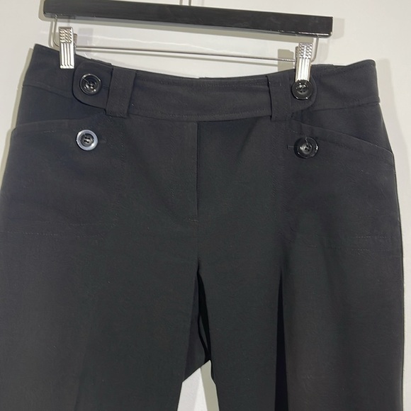 ANN TAYLOR Black Curvy Fit Crop Pants Size 10 - Picture 2 of 7